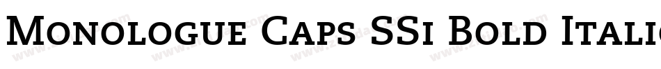 Monologue Caps SSi Bold Italic Small Caps字体转换